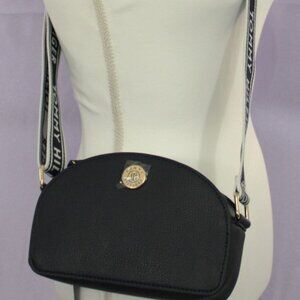 Tommy Hilfiger Dome Crossbody Bag Navy Blue Logo Strap NWT